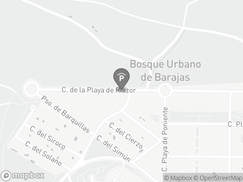 Localización del parking en el mapa