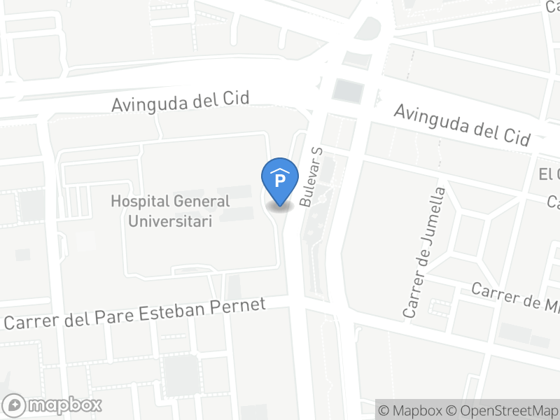 Localización del parking en el mapa