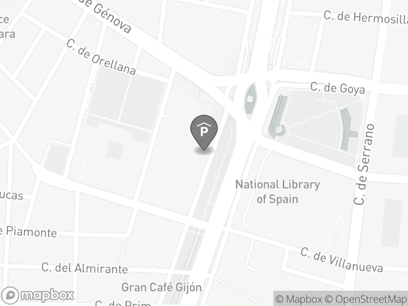 Localización del parking en el mapa