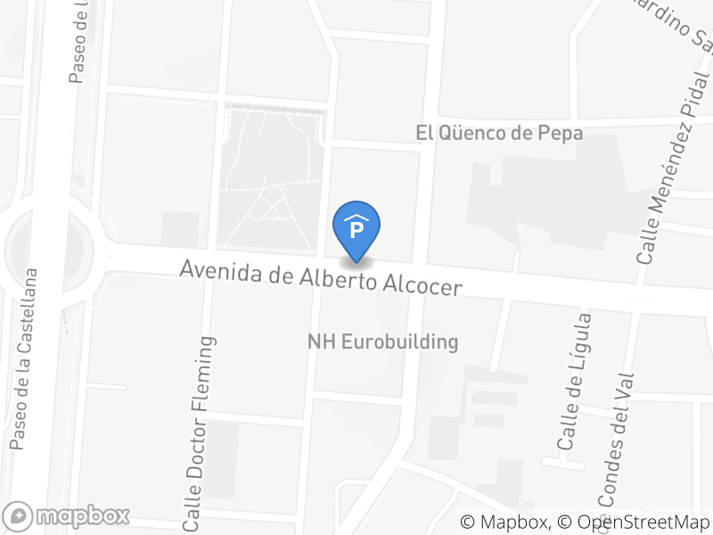 Localización del parking en el mapa