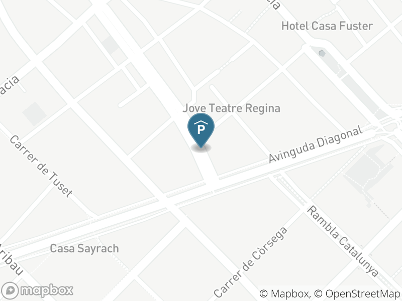 Localización del parking en el mapa